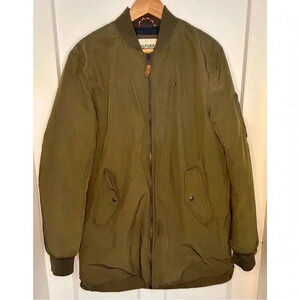 Men’s Tommy Hilfiger Coat in Olive Green Size Medium